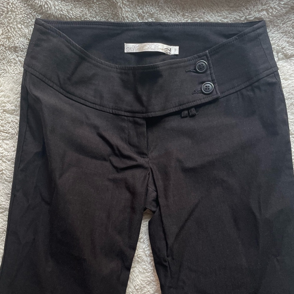 Dynamite vintage black low rise flared dress pants
